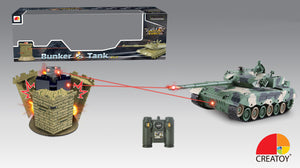 Tank vs Bunker (ZTZ-96A)